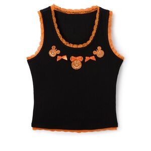 Her Universe Black and Orange Tank Top